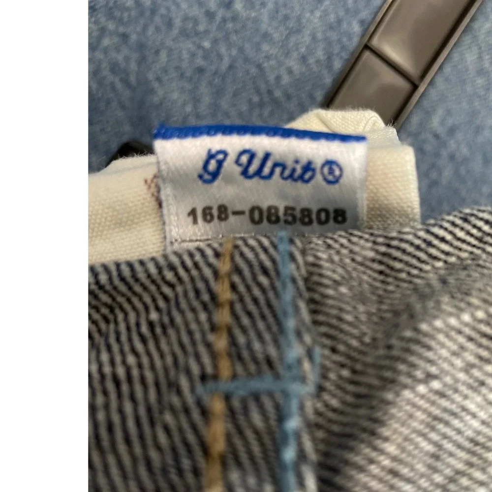 G-Unit Denim Company Baggy Jeans Mens 34x34 Blue Y2K Hip Hop Streetwear 5 pocket - Picture 14 of 14